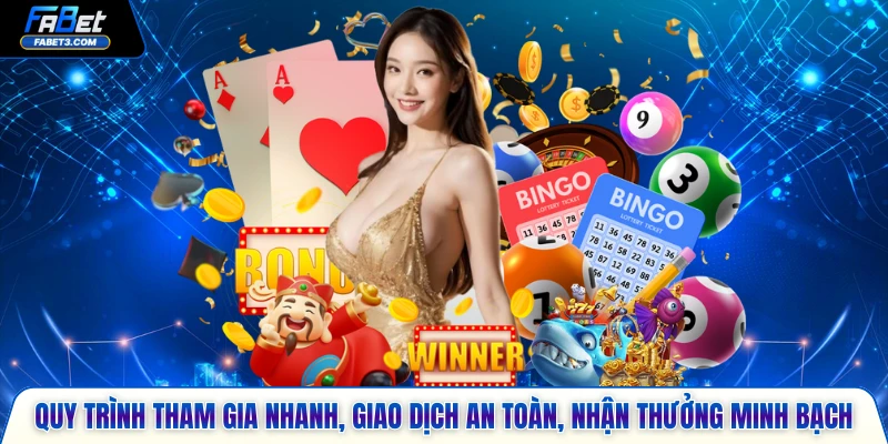 Quy trình tham gia nhanh, giao dịch an toàn, nhận thưởng minh bạch